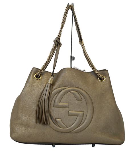 gucci double chain bag|Gucci handbags with gold chain.